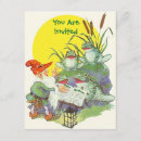 Recherche de grenouilles invitations Bois