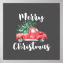 Suche nach roter lkw poster Weihnachtswagen
