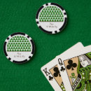 Recherche de trèfle jetons poker Vert