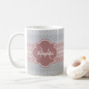 Recherche de gris rose tasses Initiale
