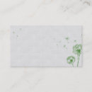 Recherche de fleurs pissenlit cartes visite Affaires