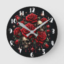 Recherche de crâne rose horloges Floral