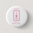 Recherche de coeur heureux badges Jour des valentines