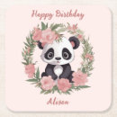 Recherche de pandas mignons dessous de verres Ours de panda