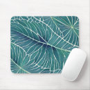 Recherche de feuille vert tapis souris Bleu