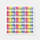 Recherche de crayon coloré serviettes Arc en ciel