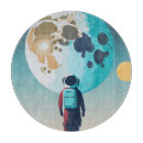 Suche nach erde schneidebrettchen Astronaut