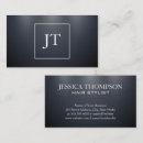 Recherche de arrière plan bleu foncé cartes visite Monogramme