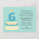 Recherche de 6ème anniversaire invitations Bleu