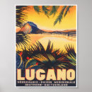 Suche nach lugano schweiz poster Vintag