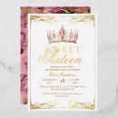 Recherche de foil 16ans anniversaire invitations Aquarelle