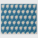 Recherche de fleuri papier cadeau Bleu
