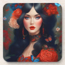Recherche de rococos dessous de verres Floral