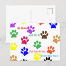 Recherche de pattes de chat cartes postales Tirages
