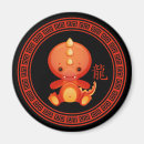 Recherche de chinois rouge magnets Année du dragon