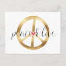 Recherche de symbole paix cartes postales Rouge