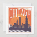 Recherche de chicago vœux cartes Aquarelle
