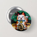 Suche nach maneki neko buttons Katze
