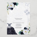 Recherche de bleu et argent invitations Floral