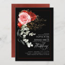 Recherche de rouges et noires de mariage invitations Couple