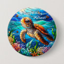 Recherche de tortues de mer badges Pour enfants