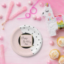 Recherche de pois rose assiettes en papier Pour elle