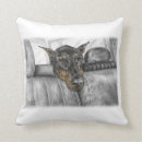 Recherche de dobie coussins Dobermann