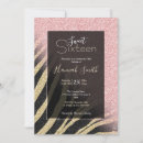 Recherche de zèbre rose et noir invitations Moderne