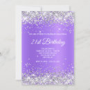 Recherche de purple glitter invitations Daughter