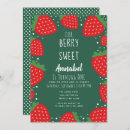 Recherche de strawberry anniversaire invitations Mignon