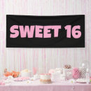 Recherche de sweet 16 banderoles Rose