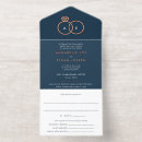 Recherche de rose bleu marine mariage invitations Monogramme