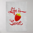 Suche nach rote erdbeeren poster Süß
