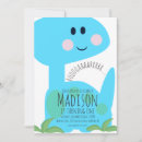 Recherche de blue dinosaur anniversaire invitations Coloré