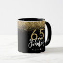Recherche de anniversaire 65 tasses Élégant