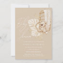 Recherche de beige baby shower invitations Boho