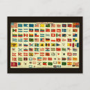 Recherche de drapeaux nationaux cartes postales Pays