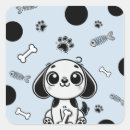 Recherche de petit chien bleu autocollants Mignon