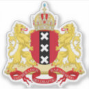Recherche de drapeau amsterdam autocollants Armoiries
