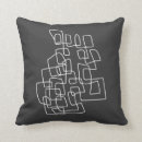 Recherche de dessins trait coussins Noir et blanc