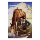 Recherche de vintage cheval posters Cowboys
