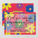 Recherche de fleur bar bat mitzvah invitations Élégant