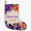 Recherche de mauve chaussette de noël Floral
