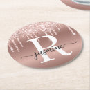 Suche nach rosa glitter untersetzer Monogramm