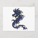 Recherche de tatouage dragon cartes postales Tribal