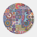 Recherche de mandala coloré magnets Floral