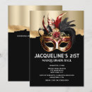 Recherche de masques vénitiens invitations Mascarade