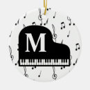Recherche de musique de piano ornements Noir et blanc