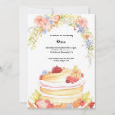 Recherche de cake 1ans anniversaire invitations Aquarelle