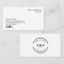 Recherche de moderne et minimal cartes visite Votre logo ici